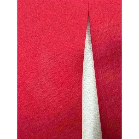 Vintage 90s Rhapsody Red Satin Maxi Dress Gown Size 12 Minimalist Prom HoCo - Picture 13 of 14